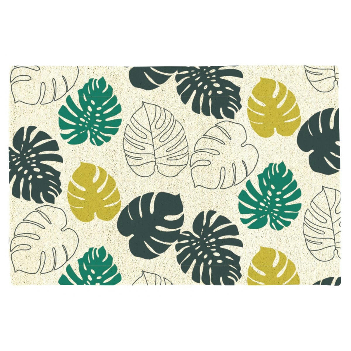 JUNGLE - Tapis de bain coton imprimé 50x70cm tropic