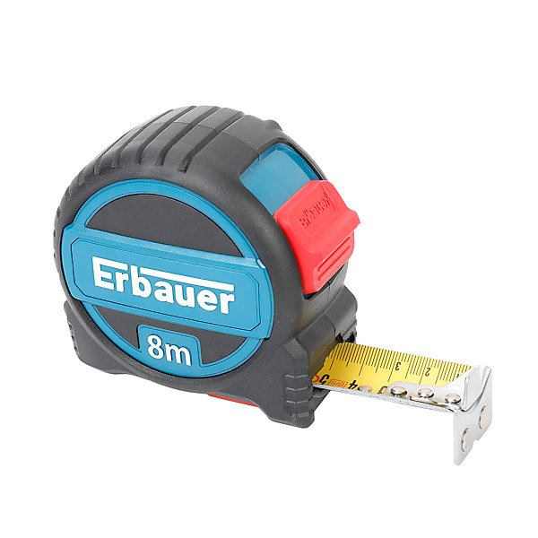 Mètre ruban mesure courte - mesure L.8m x l.32mm - Magnétique - Marquage double face - Erbauer E_MS2