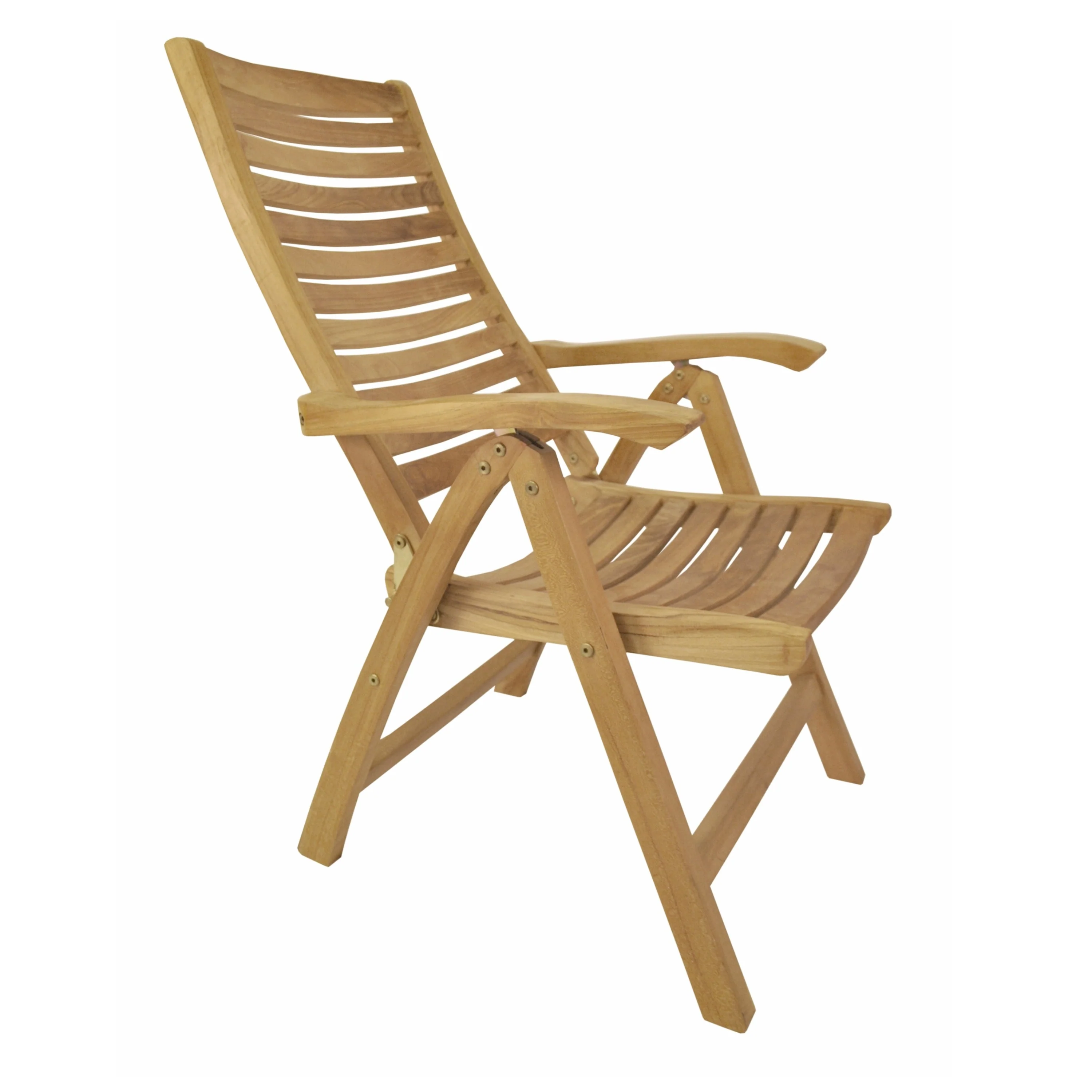 Carina Teak Outdoor Reclining Dining Chair - N/A