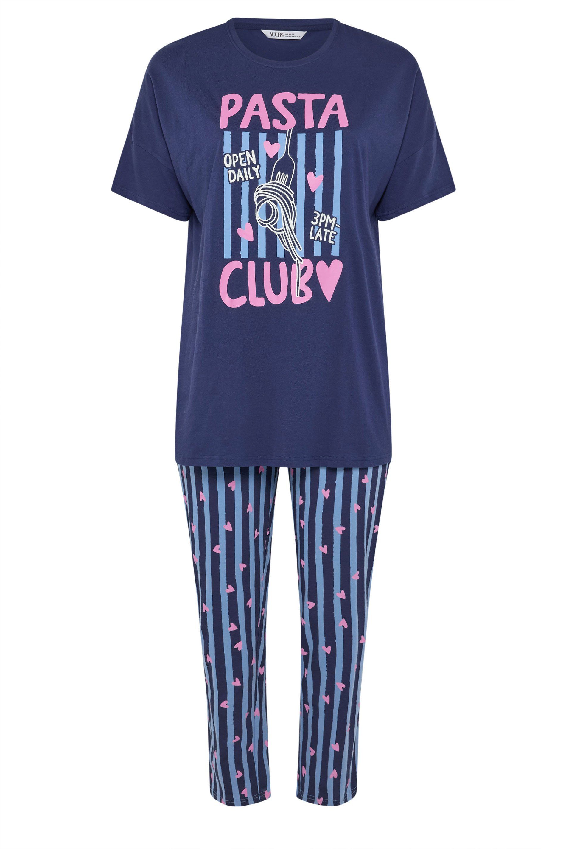 Yours Pasta Club' Wide Leg Pyjama Set