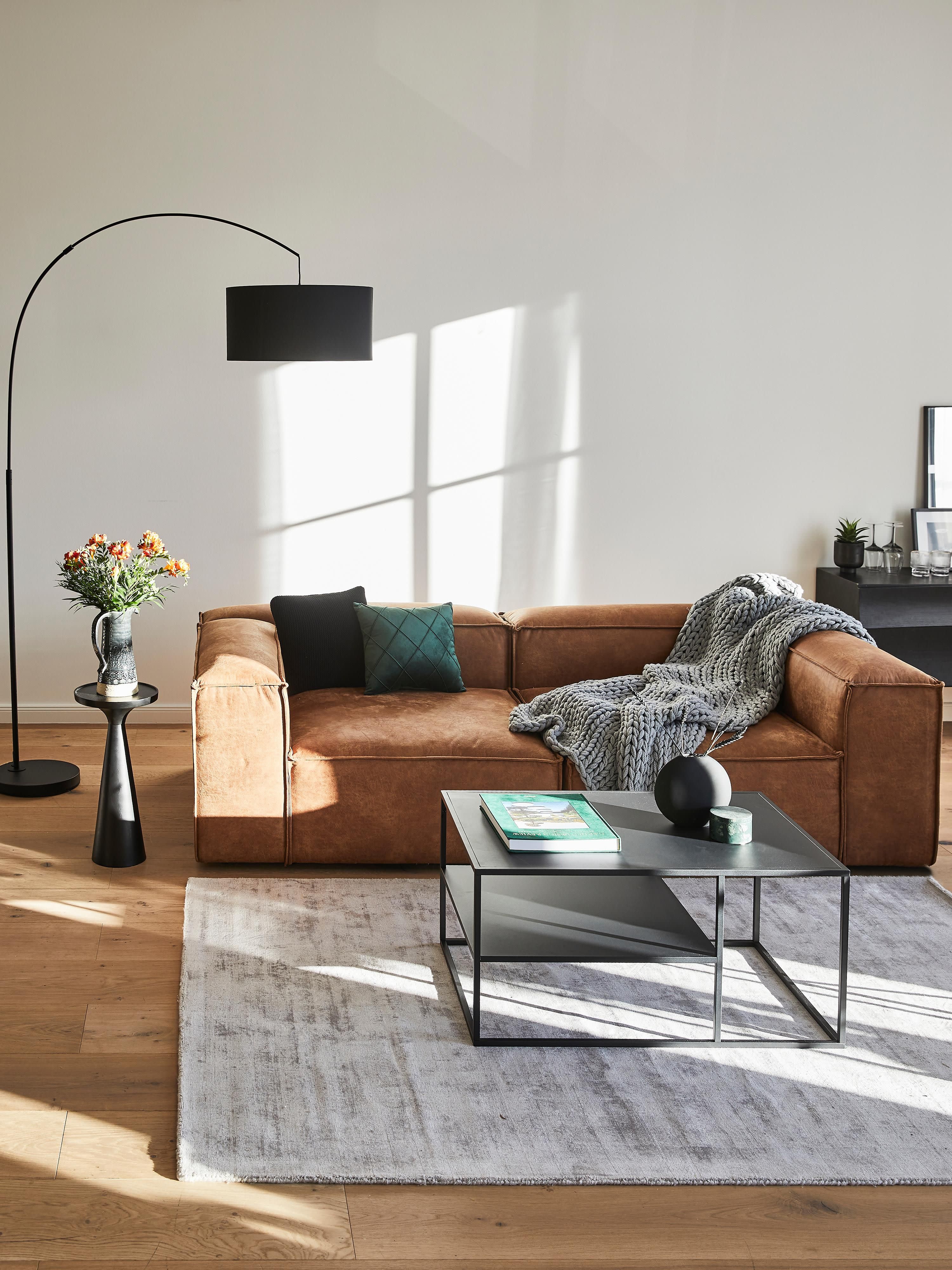 Modulares Sofa Lennon (3-Sitzer) aus recyceltem Leder