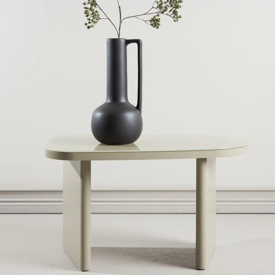 Salontafel Organisch Beige - 70x45x40cm - Gr&ouml;nvik