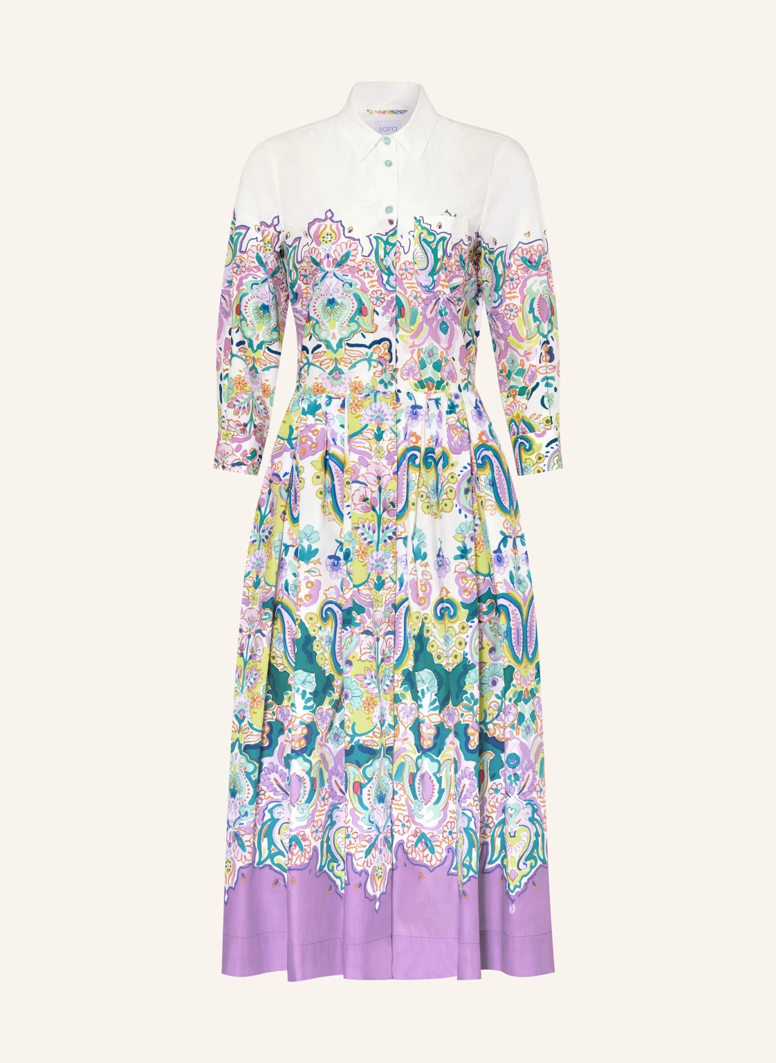 sara roka Hemdblusenkleid NIDINA mit 3/4-Arm