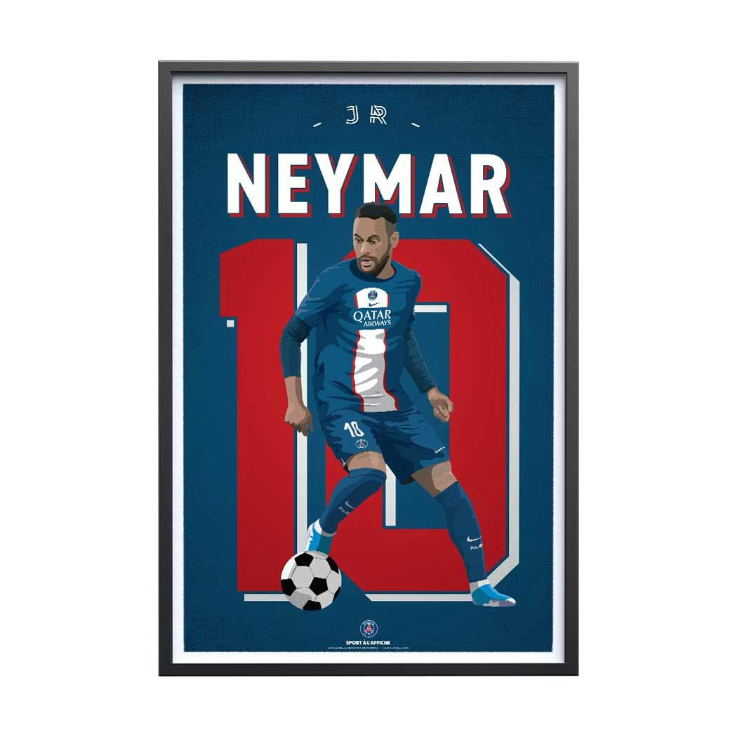 FOOT - Affiche Foot -PSG Neymar JR  30 x 40cm
