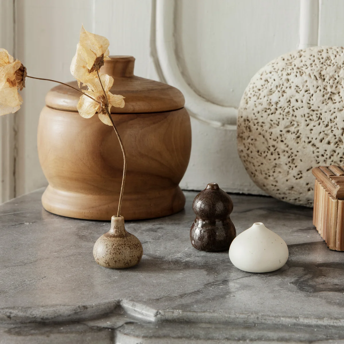 Ferm Living - Komo Minivasen, mehrfarbig (3er-Set)