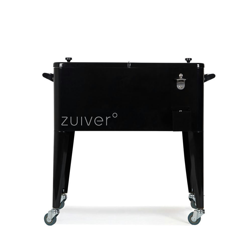 BE COOL - Glacière à roulettes métal noir