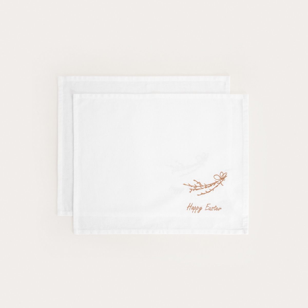 Maty stołowe AMENTI bawełniane z haftem 2*35x45cm