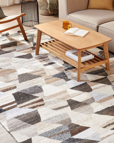 Dywan kilim ręcznie robiony 160 x 230 cm wielokolorowy