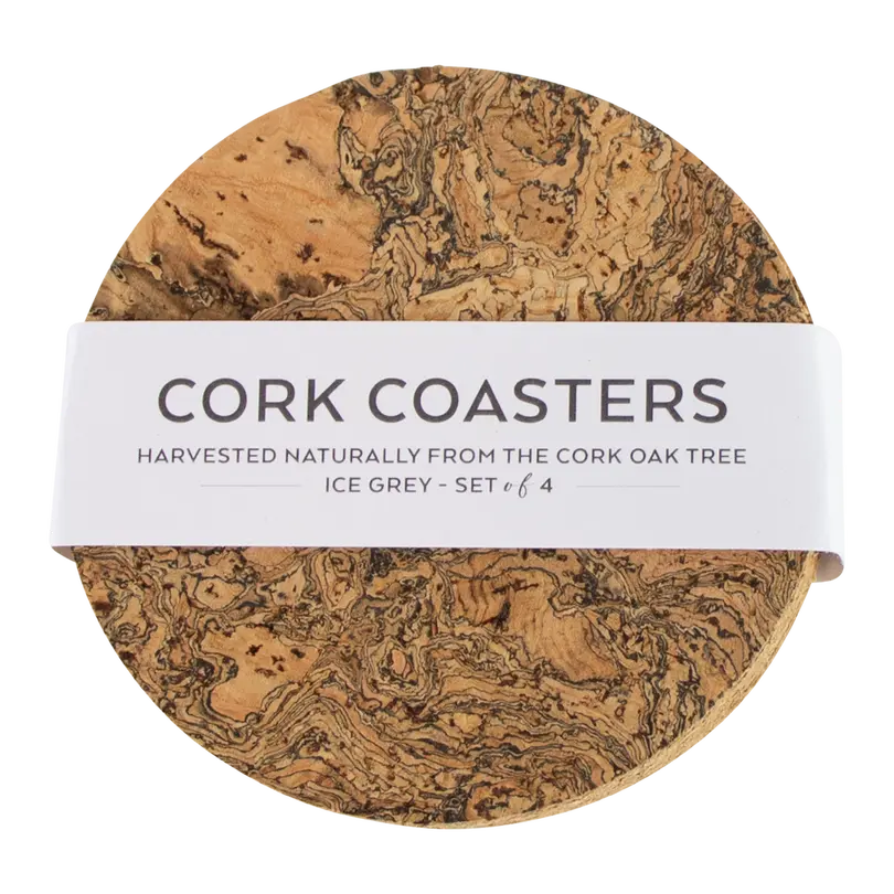Glasuntersetzer 4er-Set Cork