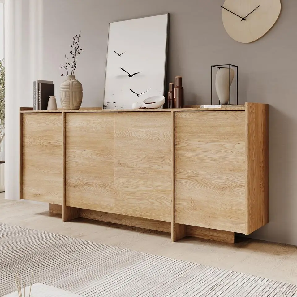 Meubella - Dressoir Jaxon - Eiken - 200 cm