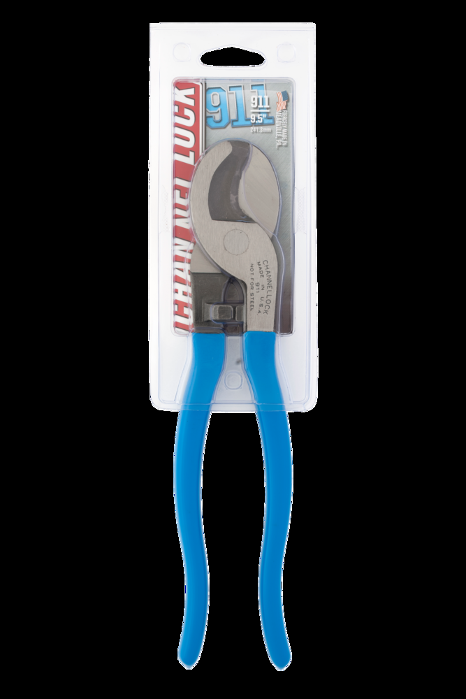 Channellock® 911 Cable Cutting Pliers, 4-in Aluminum/2-in Soft Copper Cut Capacity, 9-1/2-in