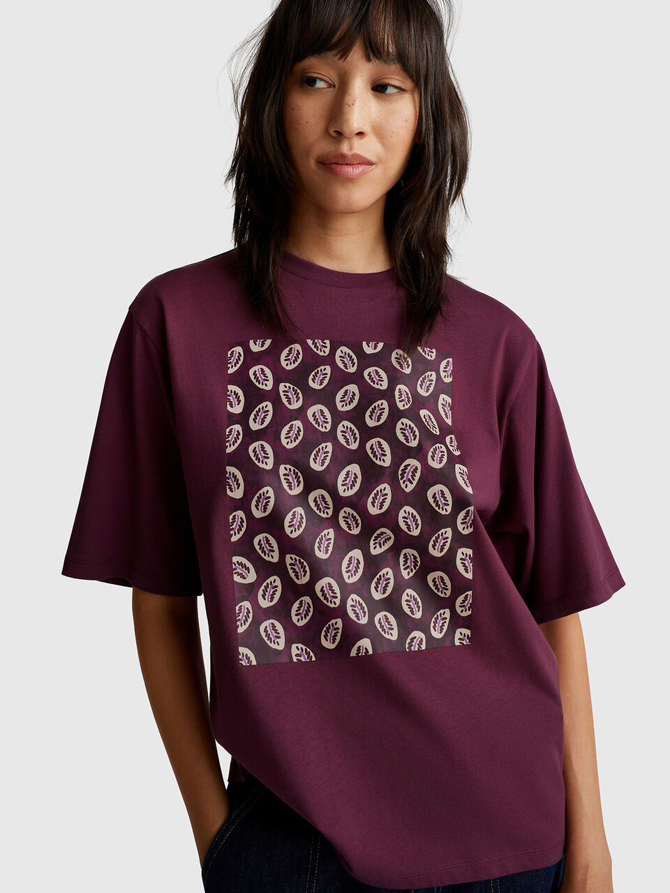 T-shirt with bandana print