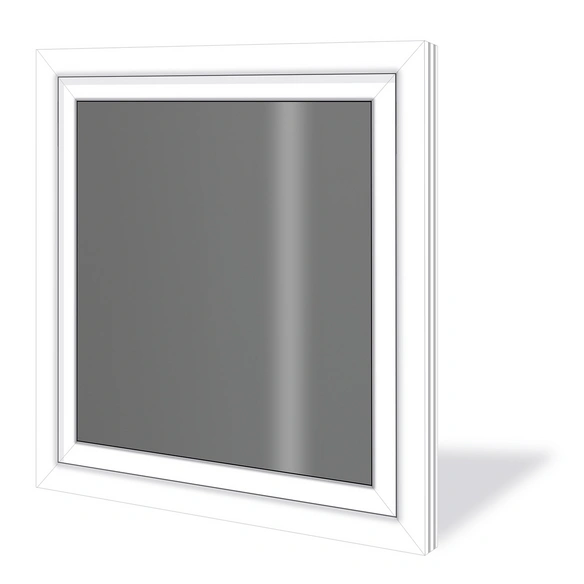 Wohnraumfenster »3-Scheiben «, Kunststoff, weiß, Glasstärke 32mm