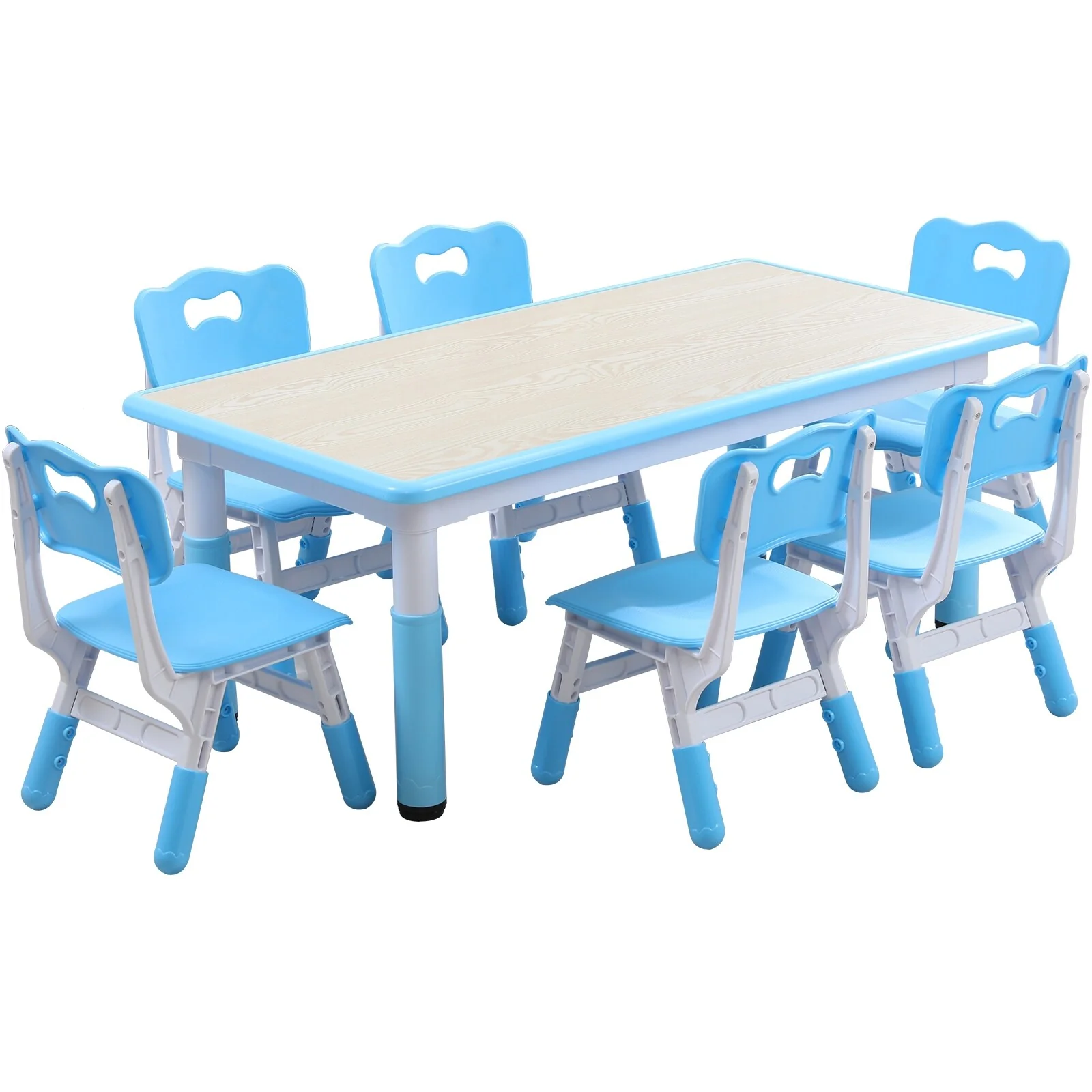 YUKOOL Kids Table and Chair Set - Multi-Functional, Adjustable Height, Ergonomic Design, HDPE Material