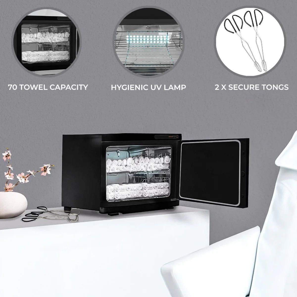 Monstershop Black Hot Towel Warmer