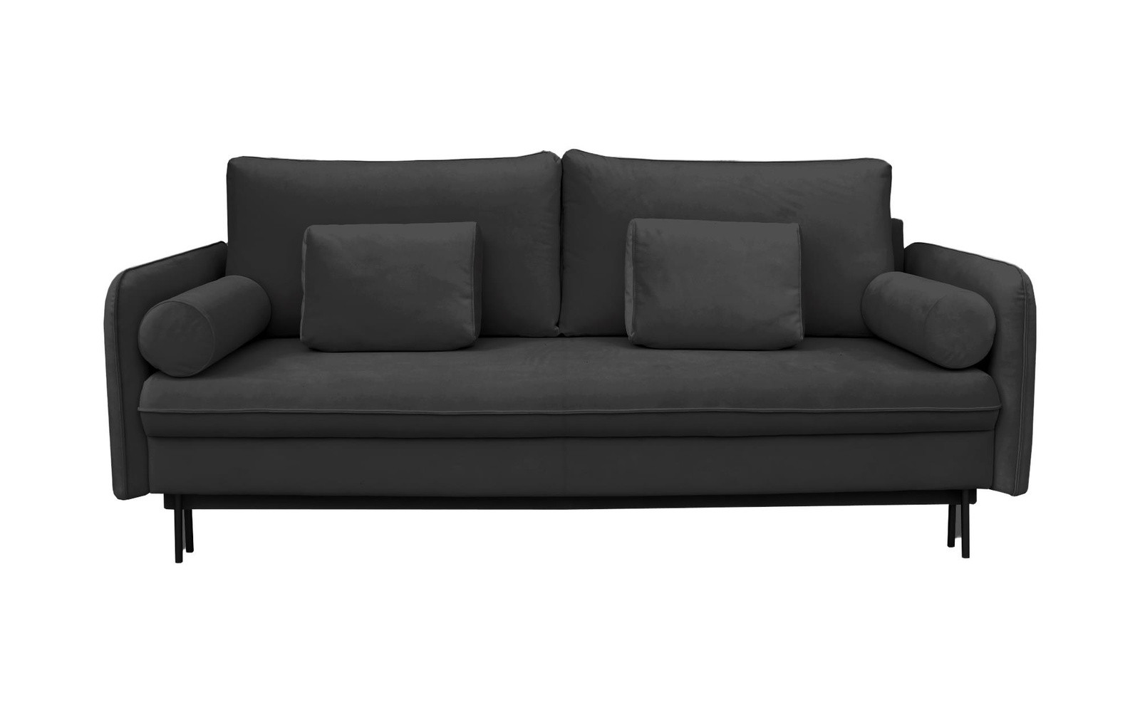 Sofa diana z funkcją spania 195×135 cm antracytowa louis 676