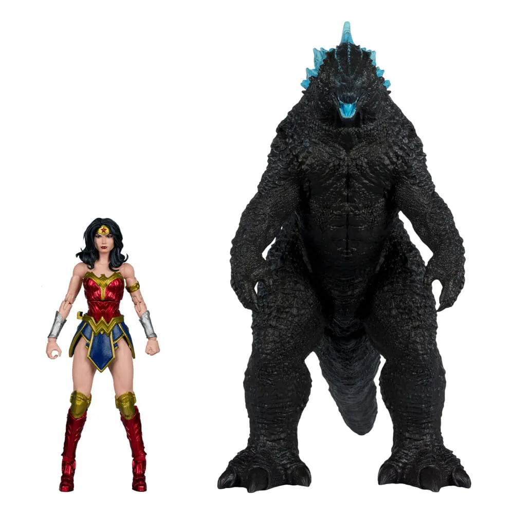Mcfarlane Toys Wonder Woman vs Atomic Blast Godzilla figure 18 cm