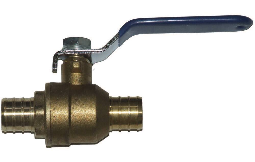 Waterline PEX Full Port Ball Valve with Lever Handle, 3/4-in