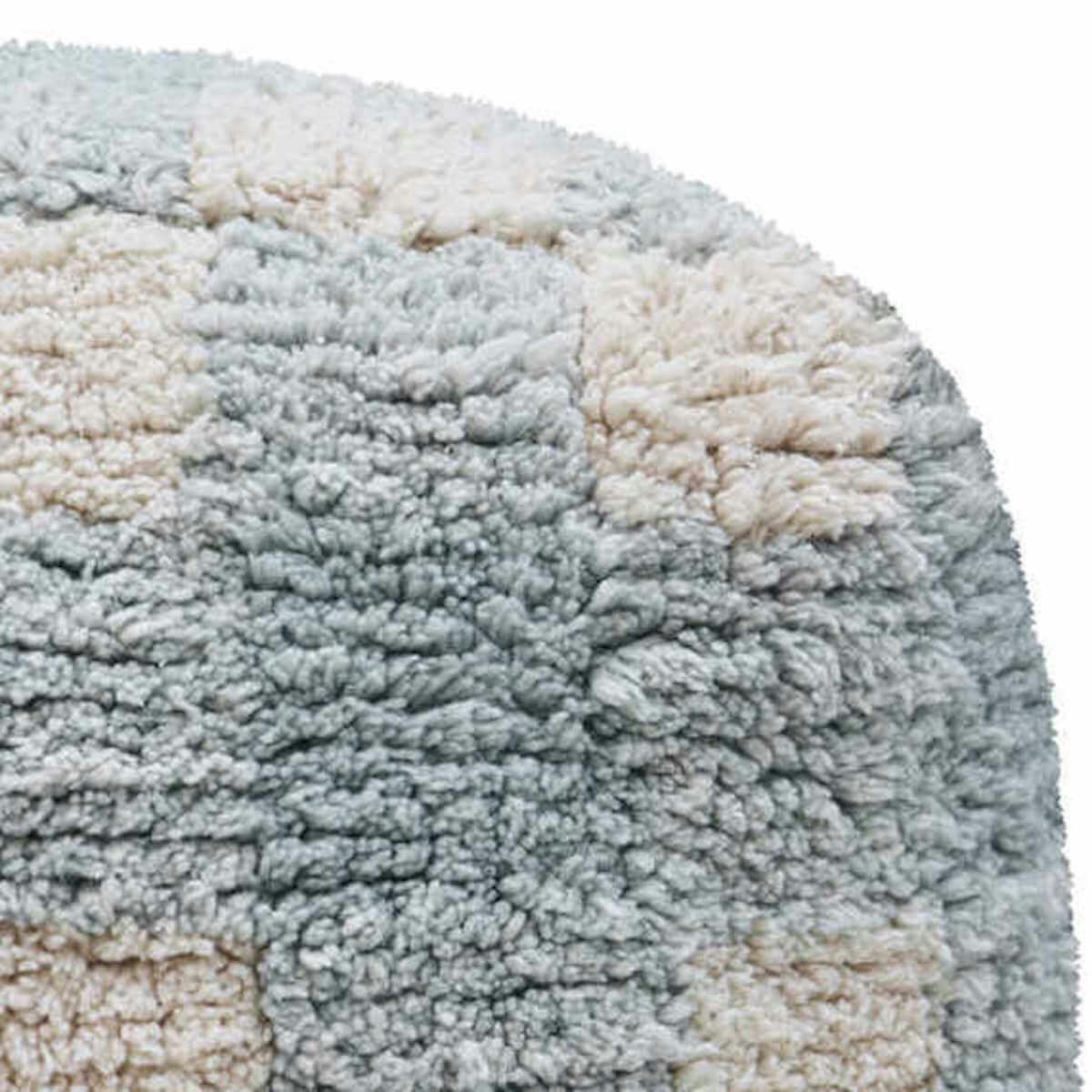- Pouf LITTLE CHEF VICHY-sage bleu