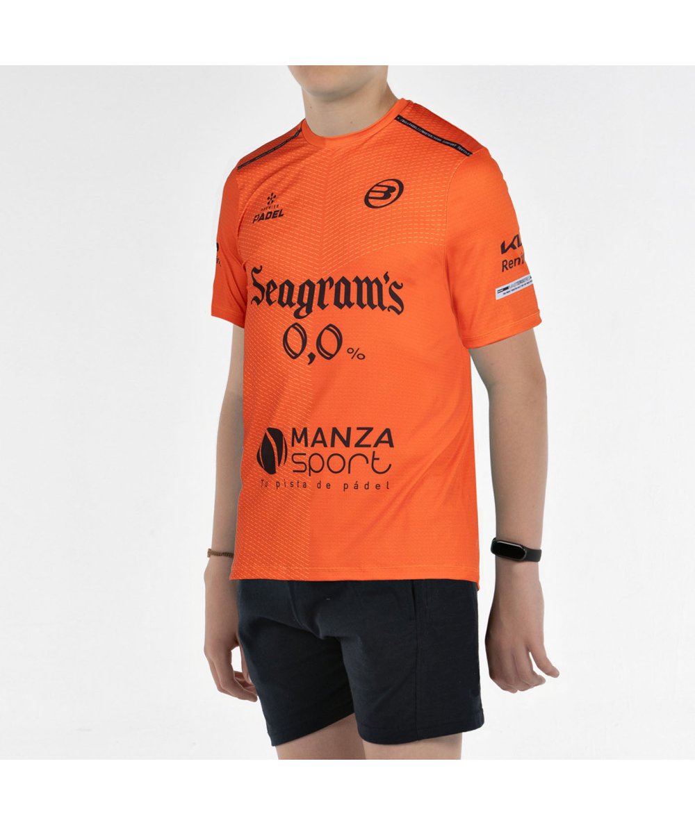 CAMISETA BULLPADEL MESIA PN JR ARCILLA