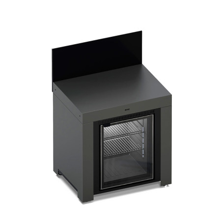 Module Frigo 75 L encastré Modulo - Gris cargo et Noir - Eno