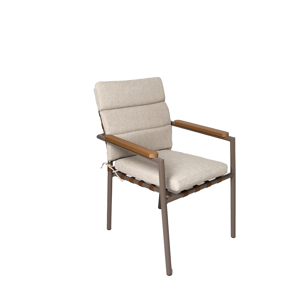 Cadeira exterior aço com almofada