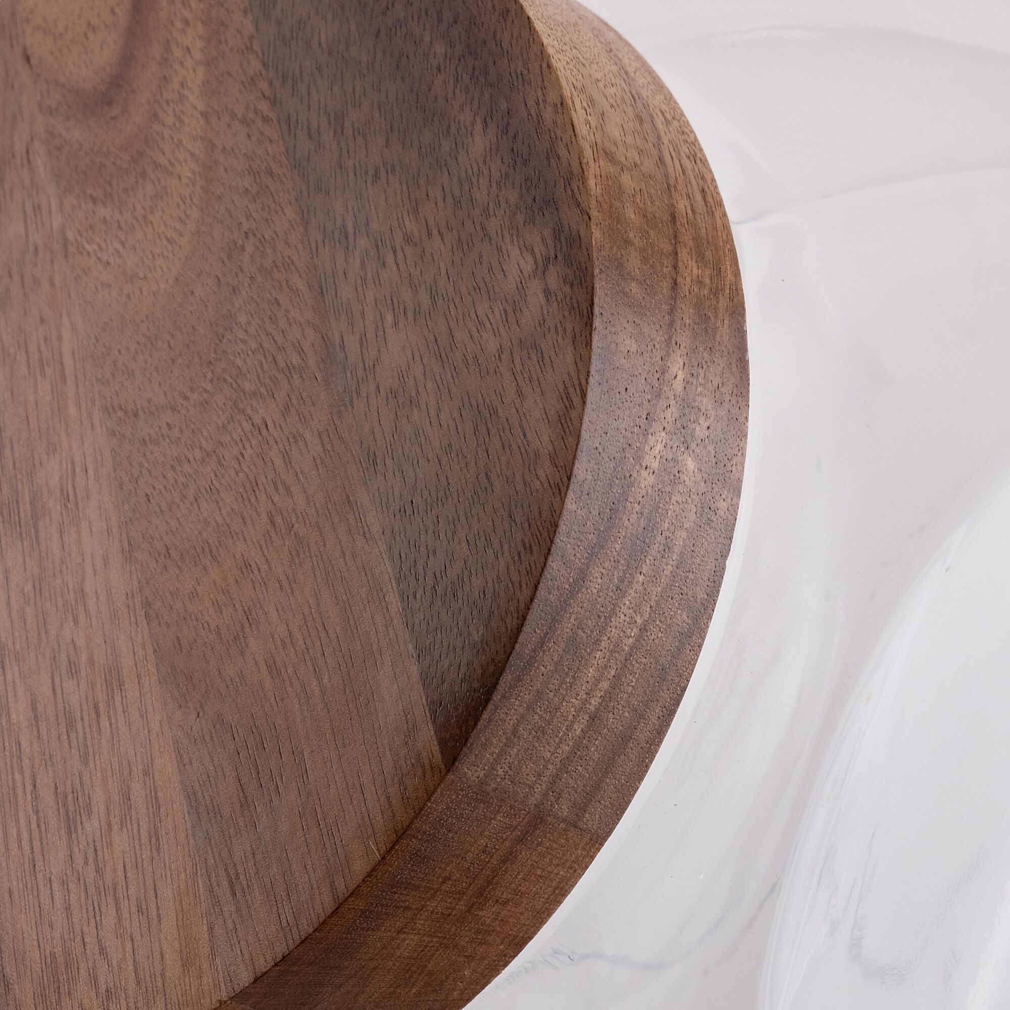 BOMBI - Bonbonnière en verre avec couvercle en acacia 4L - transparent