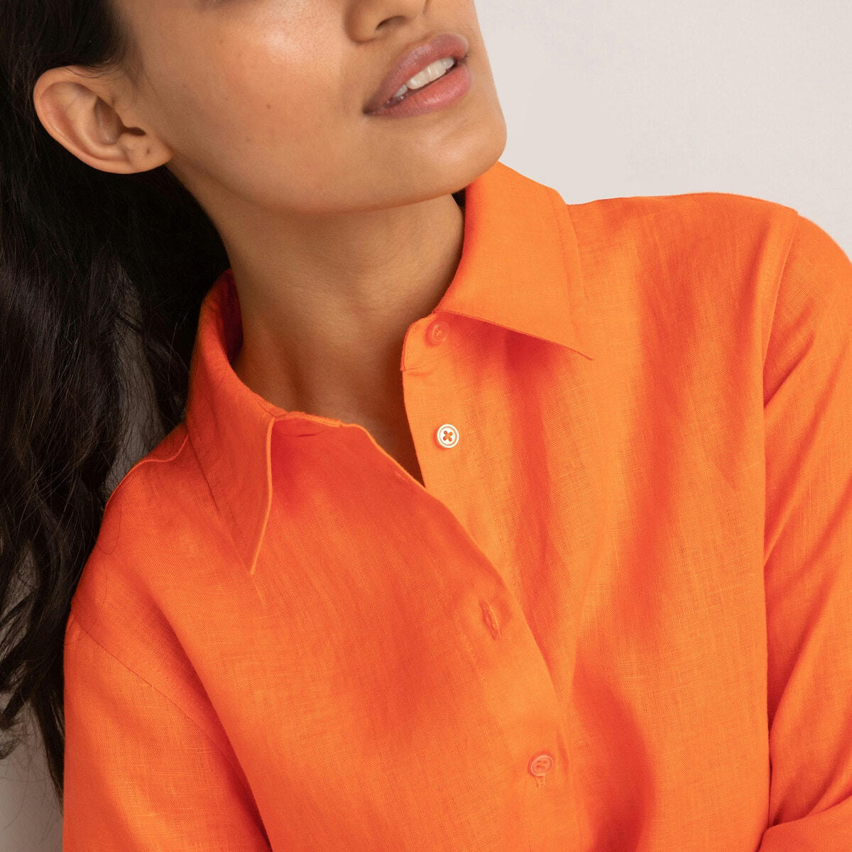 Chemise manches longues en lin
