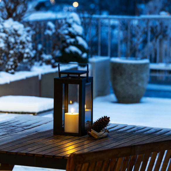 LED Laterne »LUCIDO«, schwarz