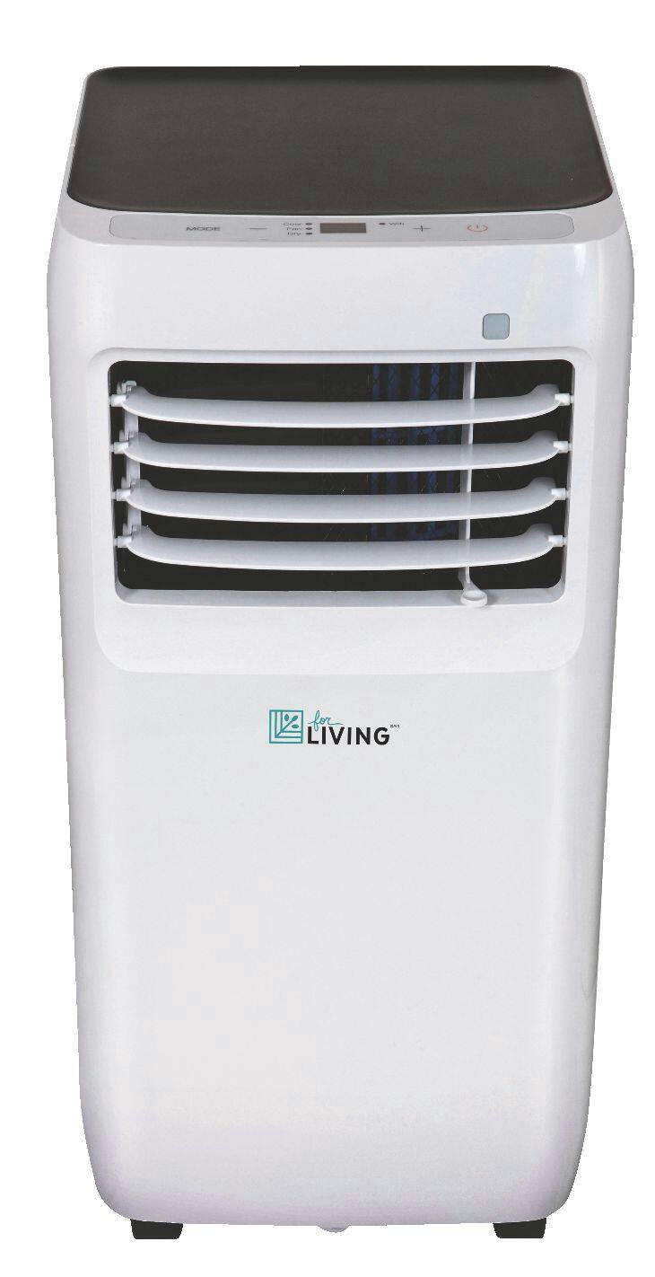 For Living SACC Digital Portable Air Conditioner/AC w/Remote Control, 2-Speed, 5,300-BTU, White