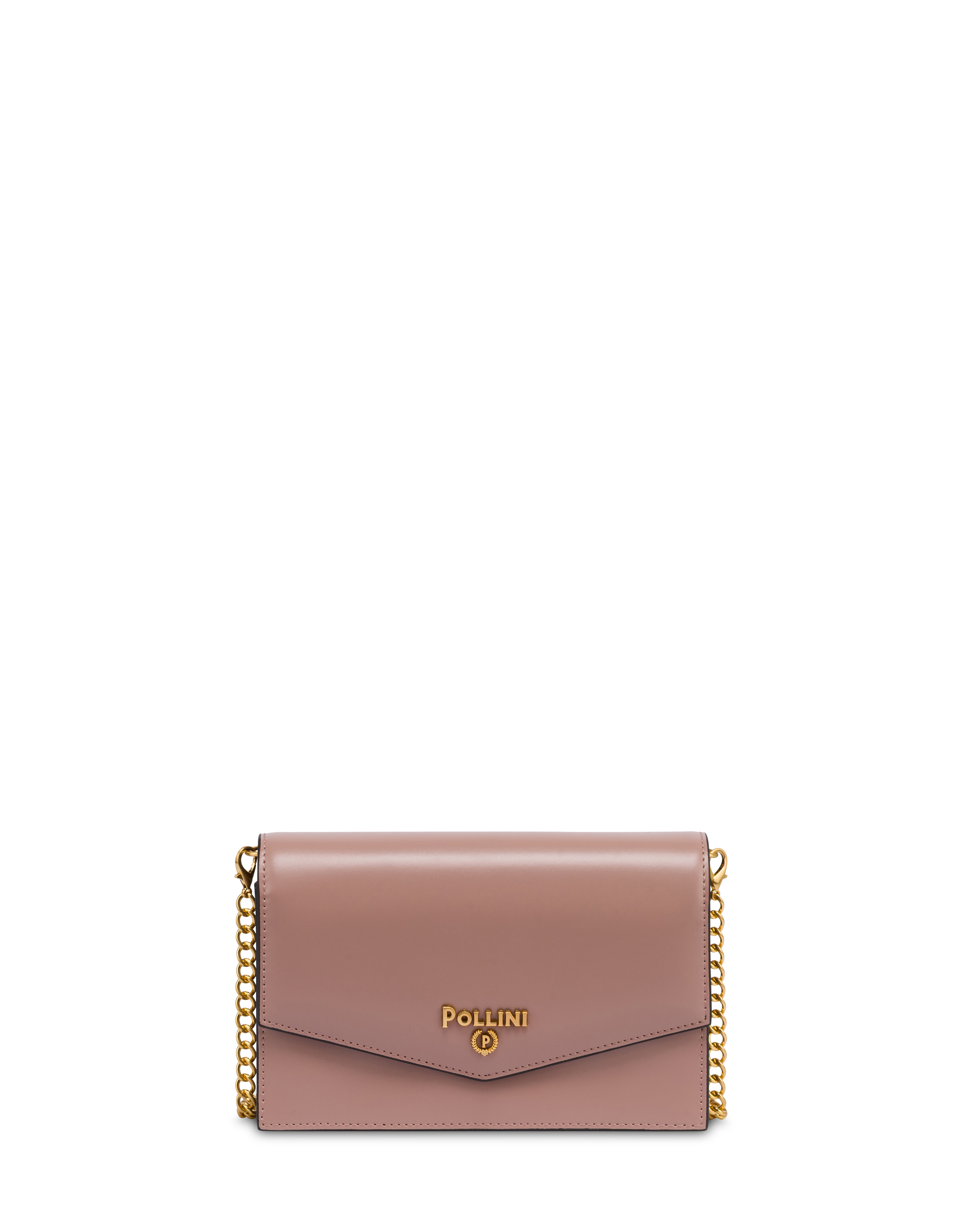 Pochette In Plain Pu Rosa Antico