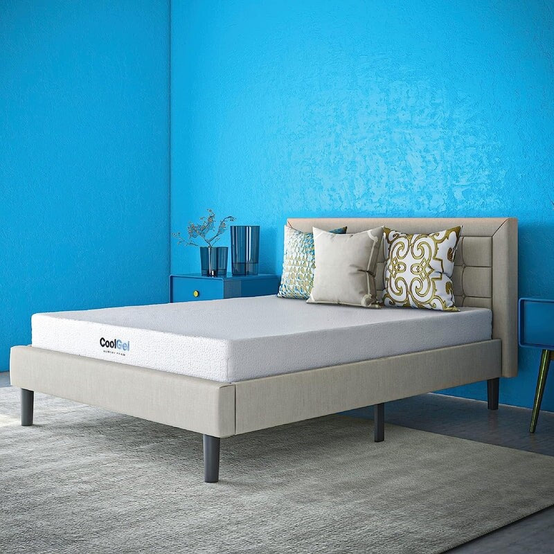 Classic Brands Cool Gel Memory Foam 8 Inch Mattress, CertiPUR US Certified, Mattress in a Box.