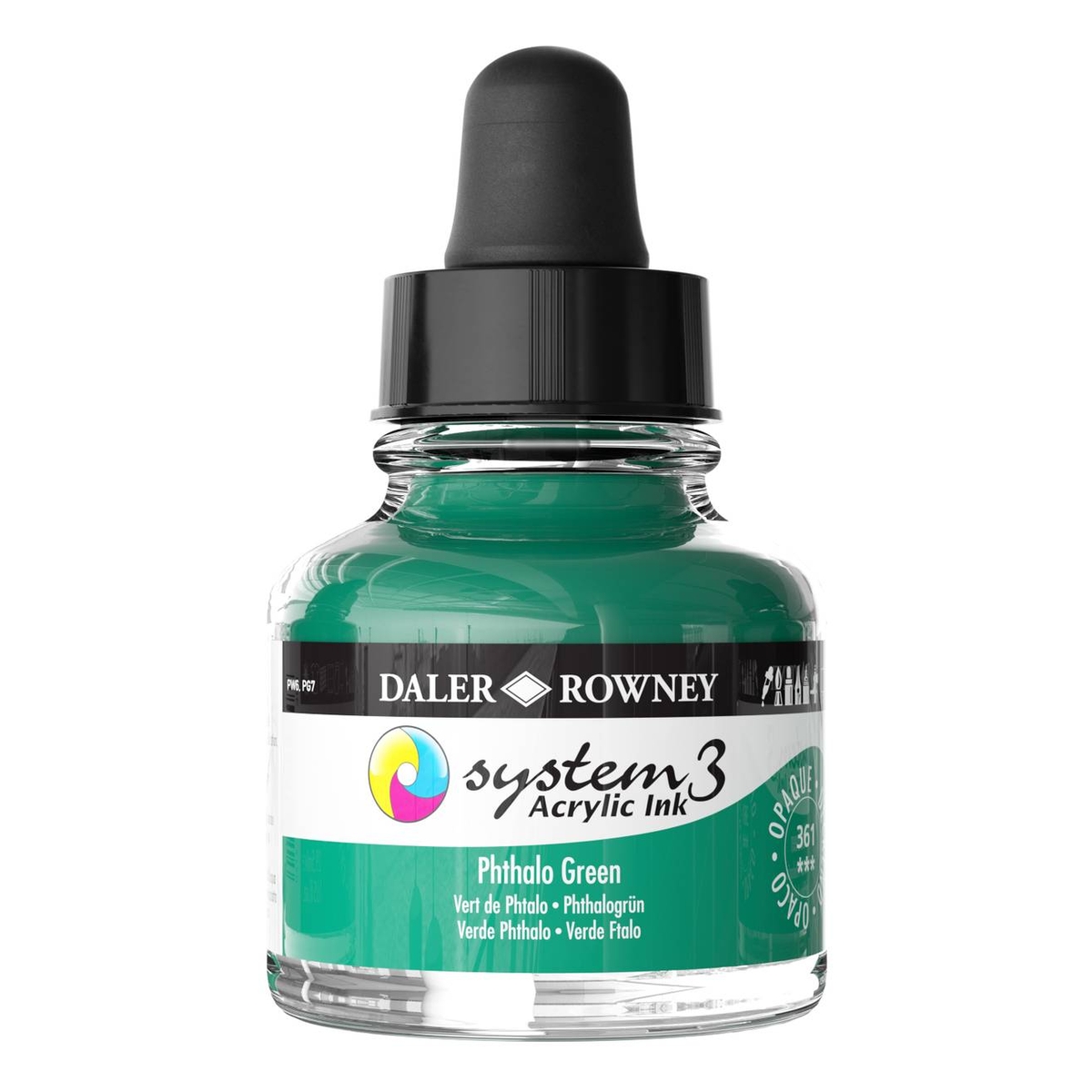 Daler-Rowney System3 Phthalo Green Acrylic Ink 29.5ml
