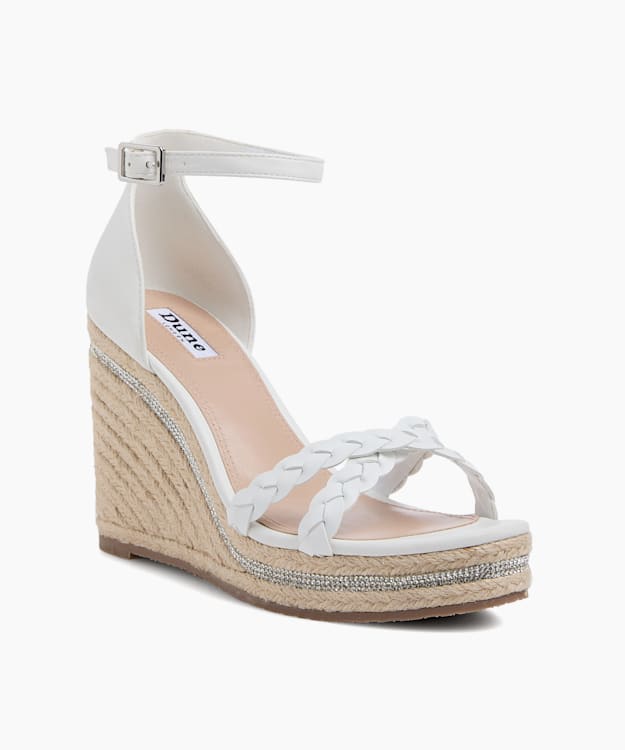 Khai White - Raffia Wedge