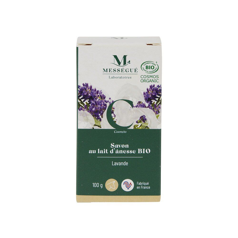Savon au lait d'anesse bio Mességué senteur lavande 100gr
