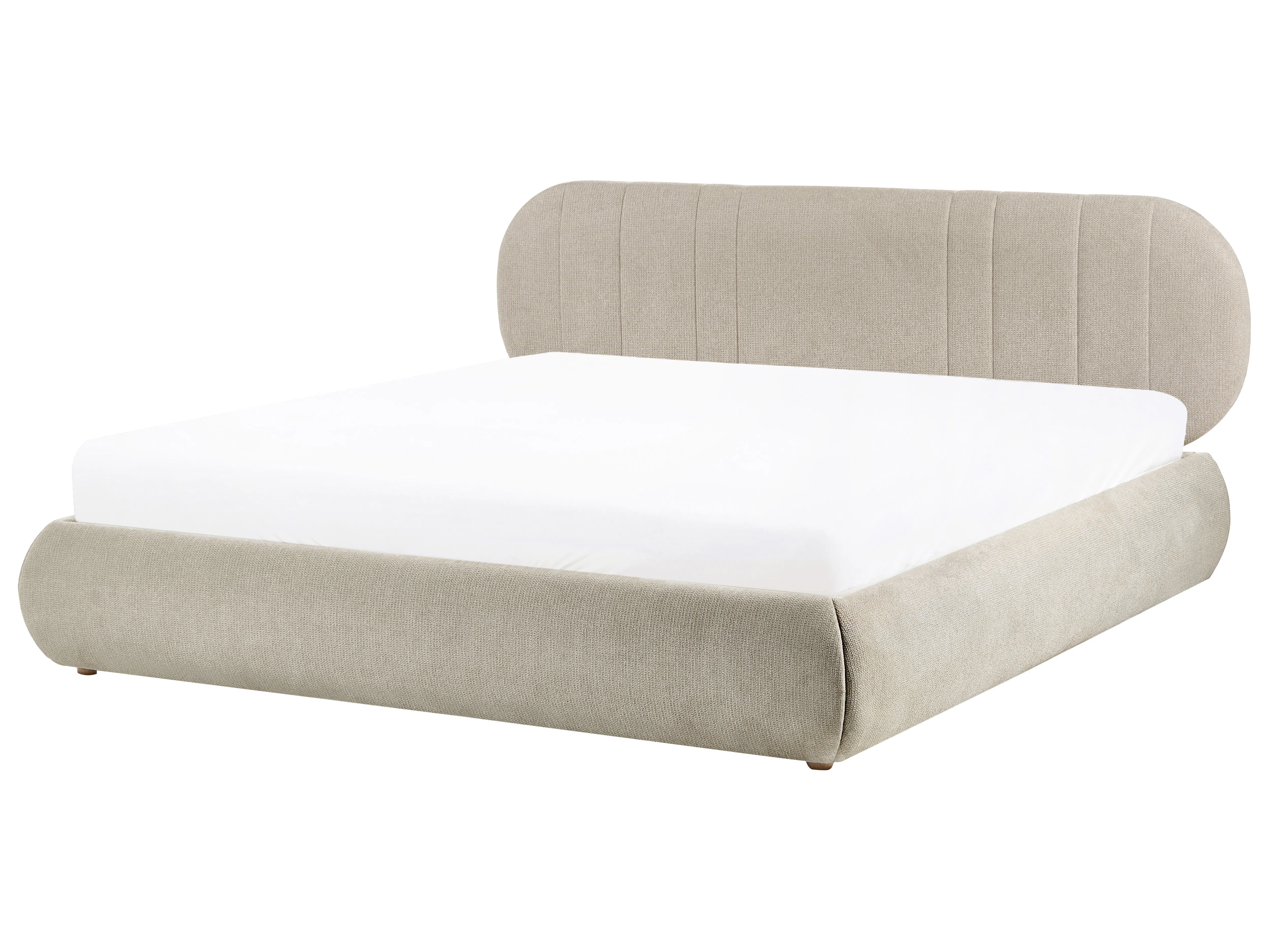 Ottoman Bed Fabric CAMPAN 160 x 200 cm (EU King Size) Taupe