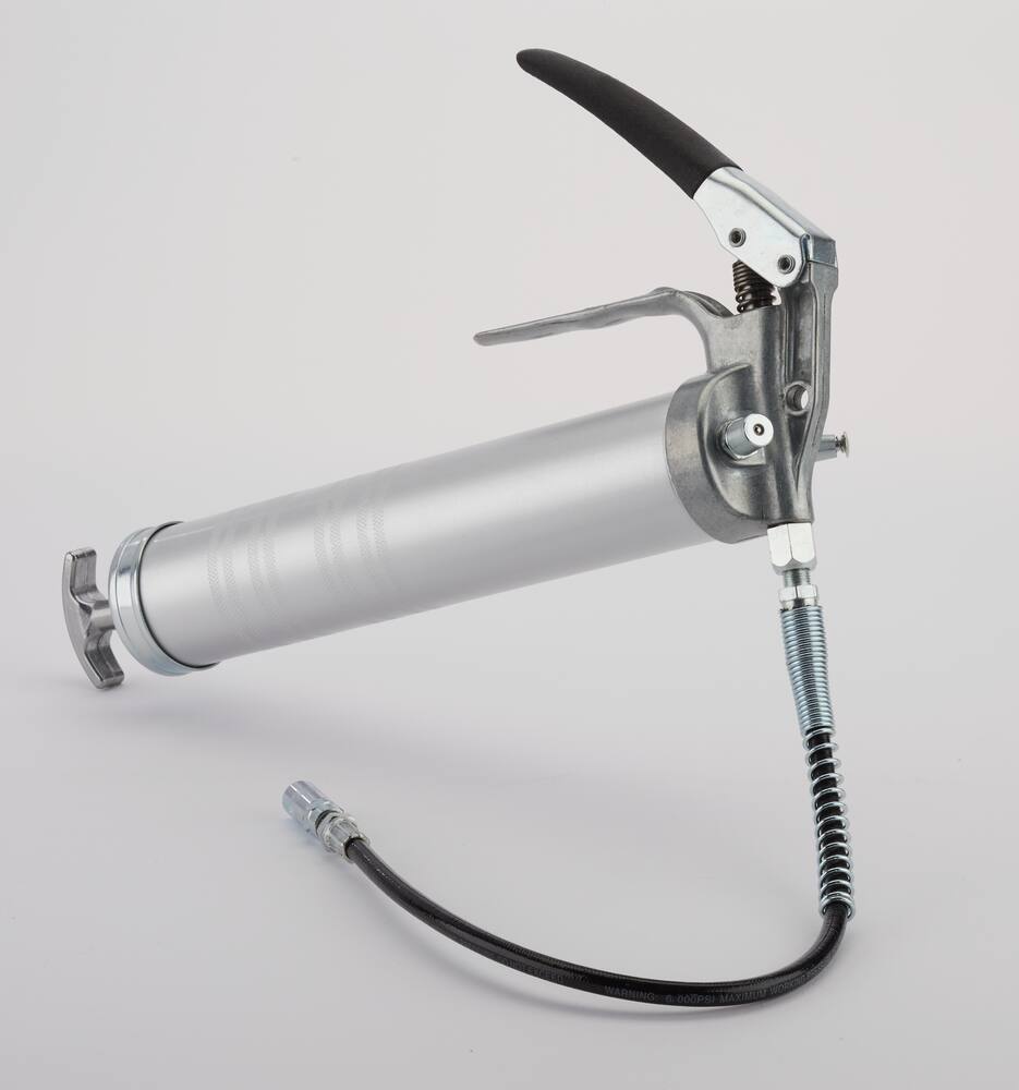 MotoMaster  Premium Heavy-Duty Pistol Grip Grease Gun with 3-way loading up to 7,000 PSI, 14-oz