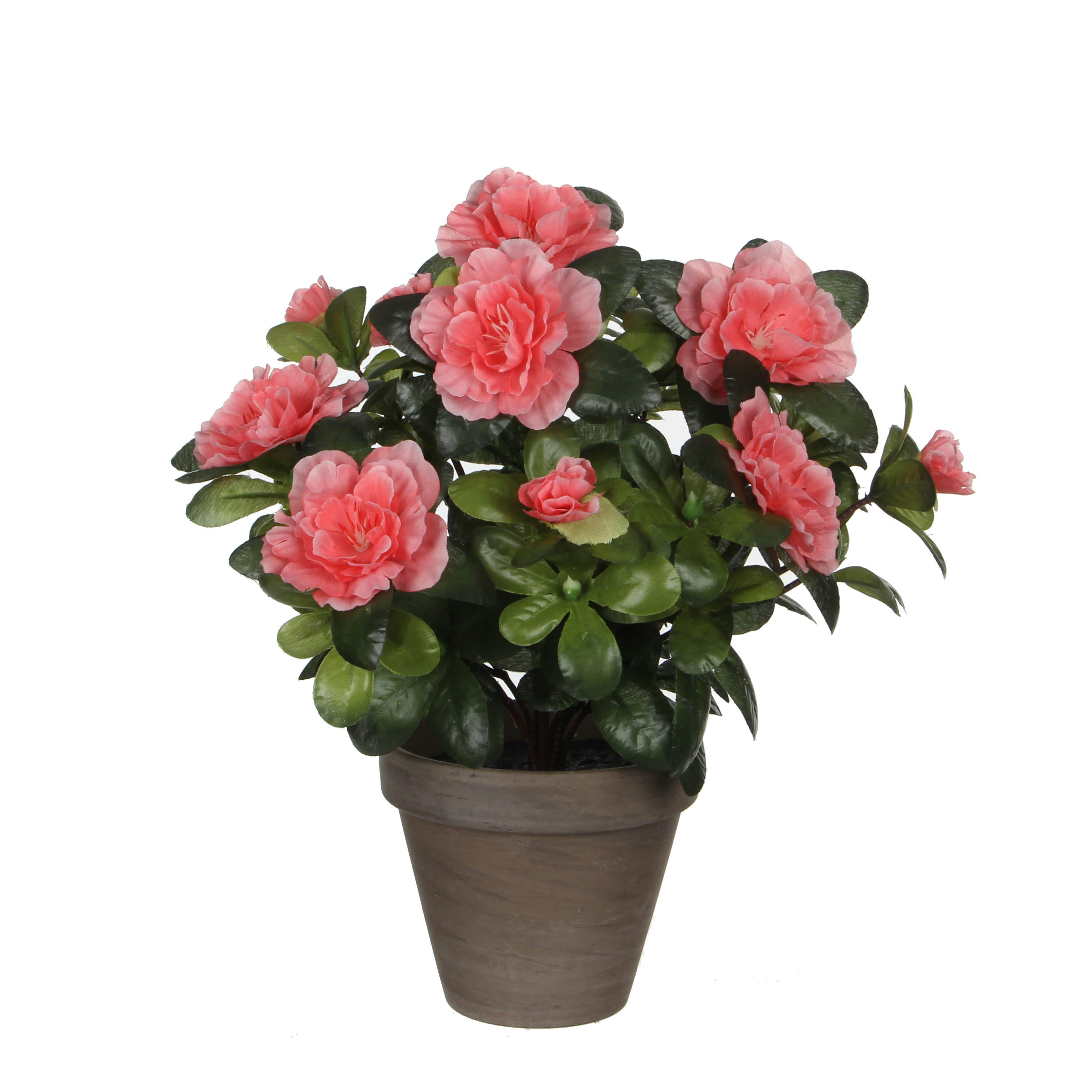 - Azalea artificielle pêche en pot H27