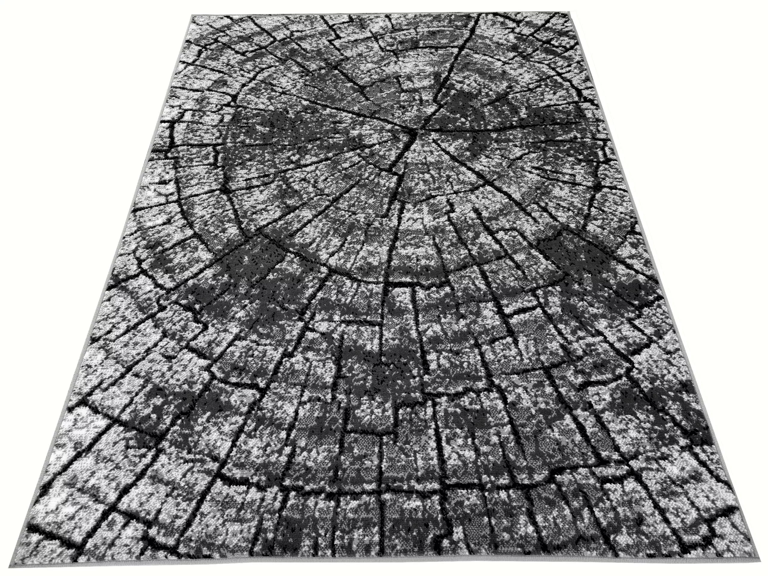 Dywan nowoczesny szary do salonu pokoju 017 - 160x220 cm - modny solidny