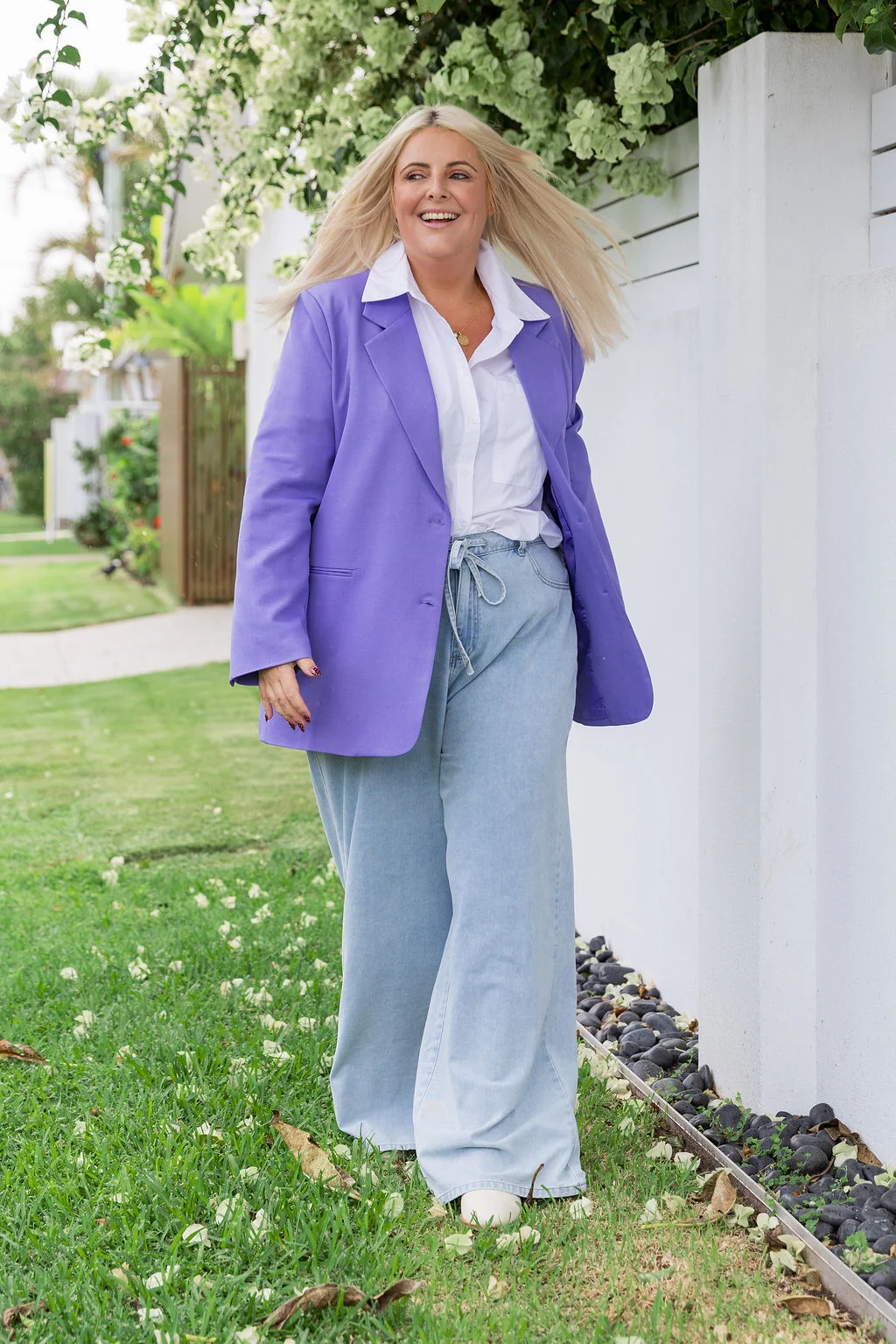 Celine Blazer in Purple