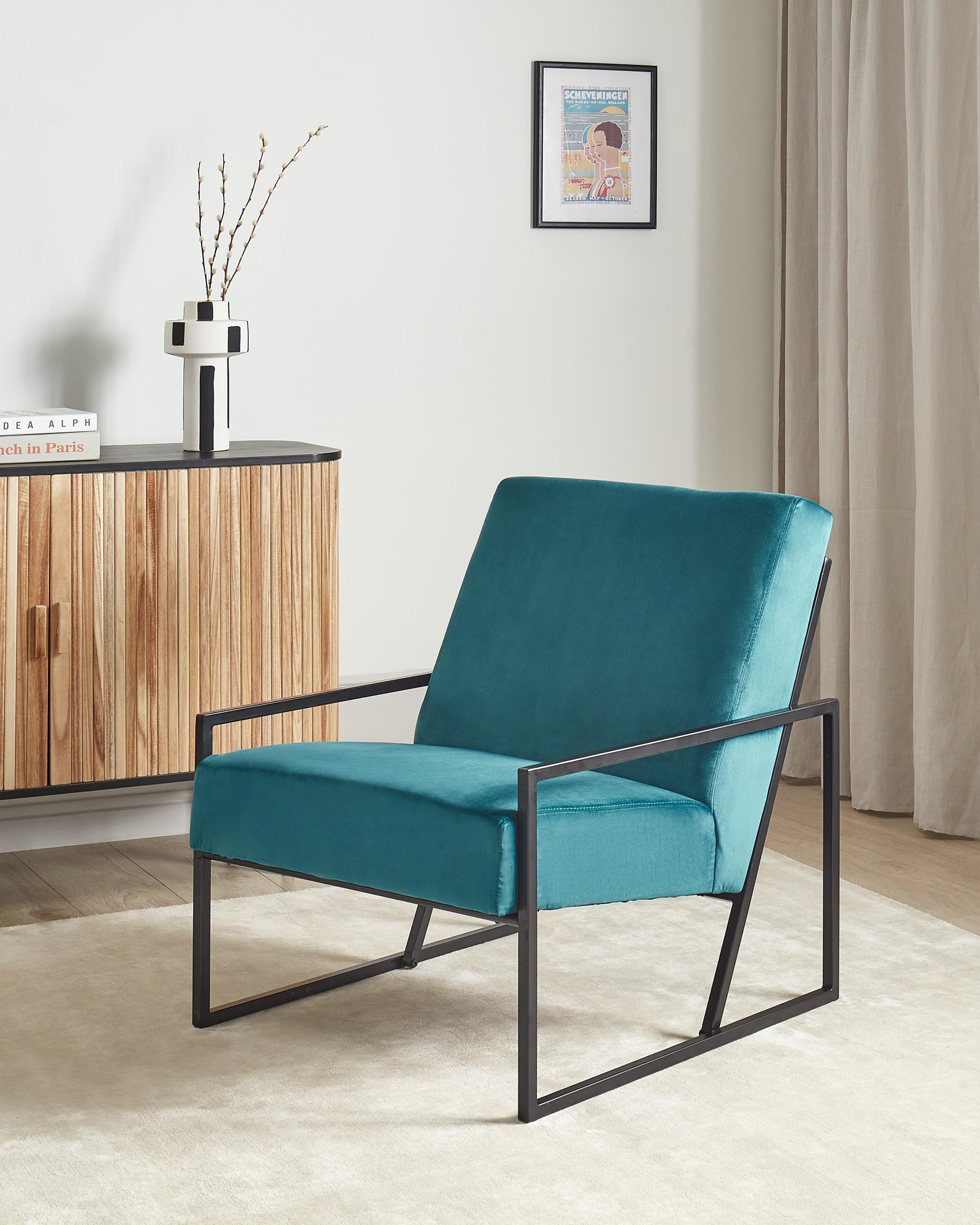 Armchair DELARY Velvet Teal