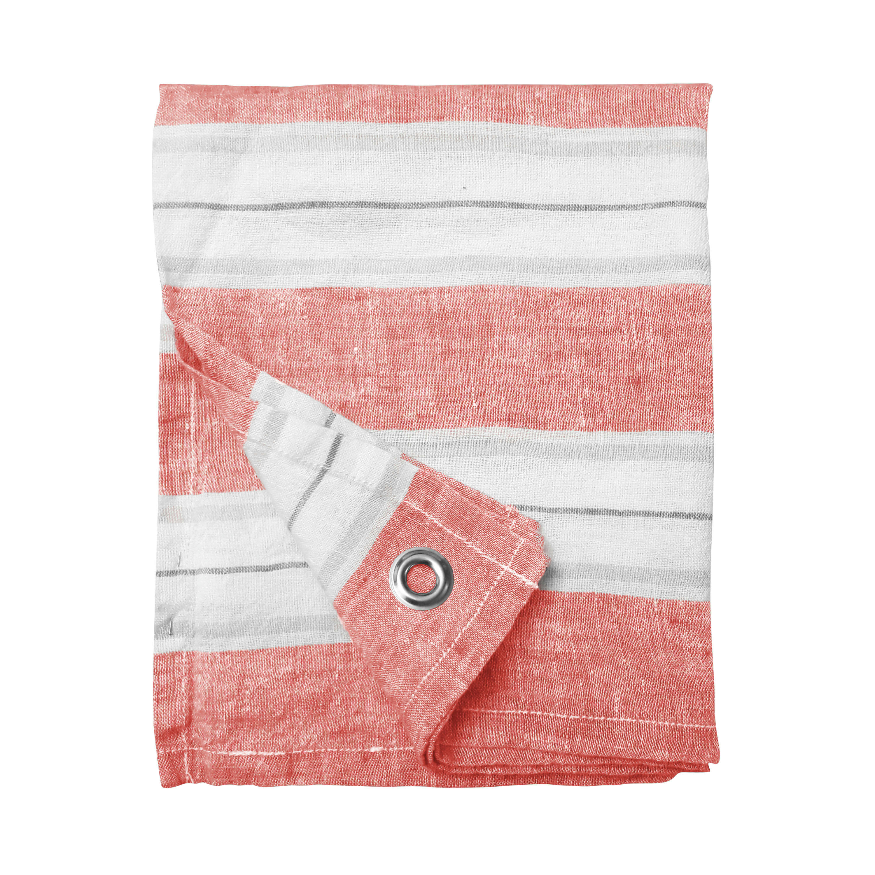 JEU DE RAYURES - Set de deux torchons en lin 47x70 cm Multicolore