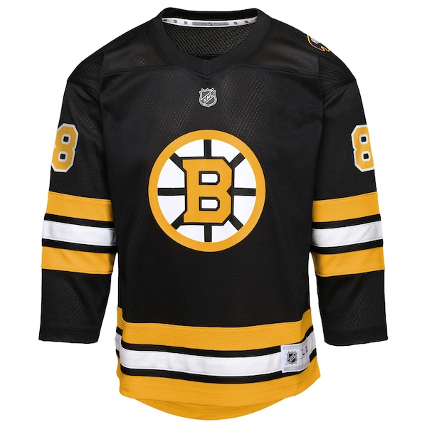 David Pastrnak Boston Bruins Youth Home Replica Player Jersey - Black