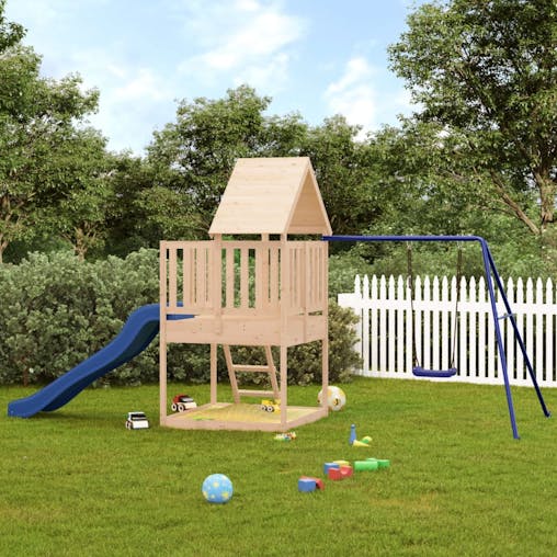 NNEVL Outdoor Playset Solid Wood Pine