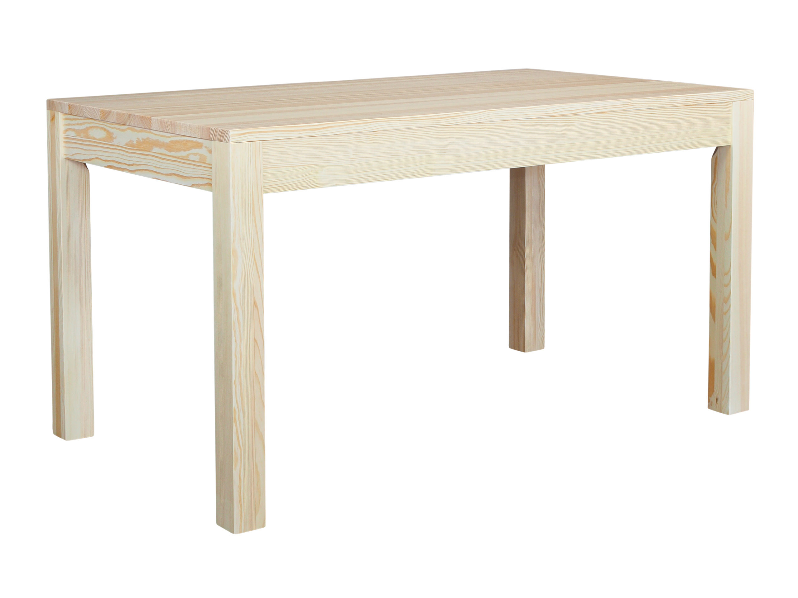 Stół 140x80 z drewna litego SVEN, kolor sosnowy