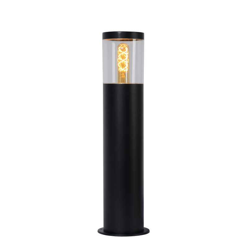 Potelet extérieur Fedor noir dimmable E27 40 W LUCIDE