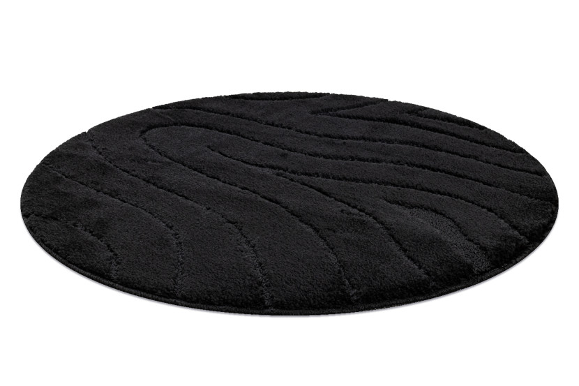 Dywan łazienkowy SUPREME WAVES fale, antypoślizgowy, miękki koło 50 cm