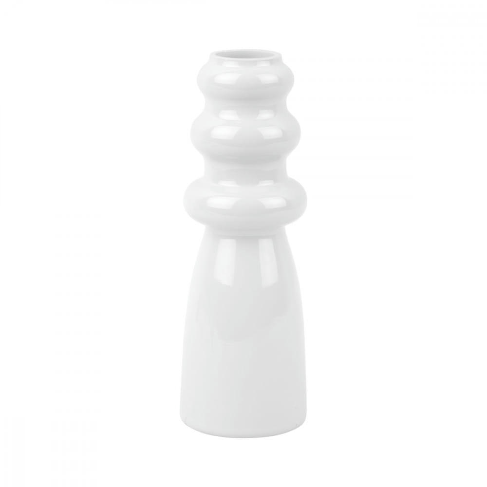 SPARKLE - Vase en verre blanc H20,5cm