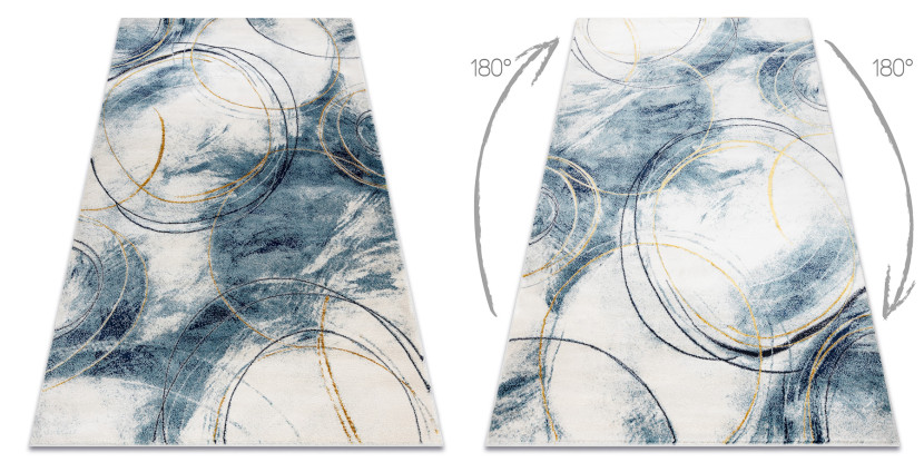 Dywan EMERALD ekskluzywny A0087 glamour, stylowy koła 80x150 cm