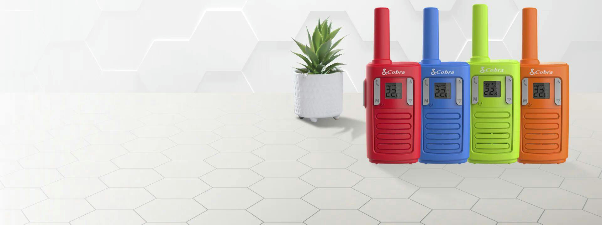 Cobra RX100-4 Kids Two-Way Radio Set, 4-pk